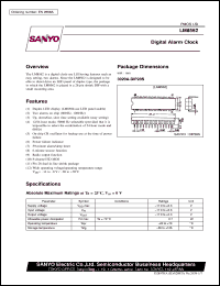 datasheet for LM8562 by SANYO Electric Co., Ltd.