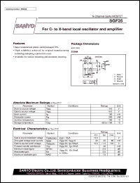 datasheet for SGF25 by SANYO Electric Co., Ltd.