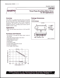 datasheet for LB1921 by SANYO Electric Co., Ltd.