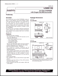 datasheet for LC65E1104 by SANYO Electric Co., Ltd.