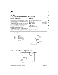 datasheet for LM1086IS-5.0 by 