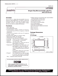 datasheet for LC72322 by SANYO Electric Co., Ltd.