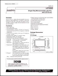 datasheet for LC72323 by SANYO Electric Co., Ltd.