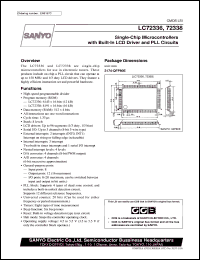 datasheet for LC72338 by SANYO Electric Co., Ltd.
