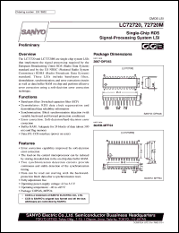 datasheet for LC72720 by SANYO Electric Co., Ltd.