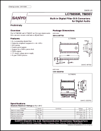datasheet for LC78856V by SANYO Electric Co., Ltd.