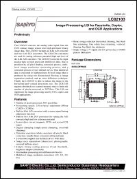 datasheet for LC82103 by SANYO Electric Co., Ltd.