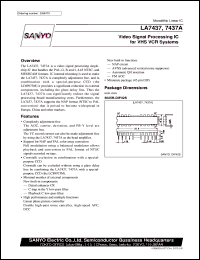 datasheet for LA7437 by SANYO Electric Co., Ltd.