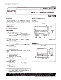datasheet for LC72131 by SANYO Electric Co., Ltd.