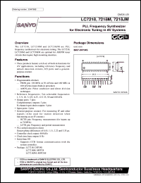 datasheet for LC7218M by SANYO Electric Co., Ltd.
