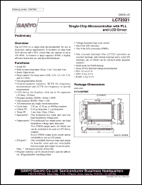 datasheet for LC72321 by SANYO Electric Co., Ltd.