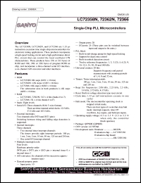 datasheet for LC72358N by SANYO Electric Co., Ltd.
