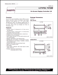 datasheet for LC74725 by SANYO Electric Co., Ltd.