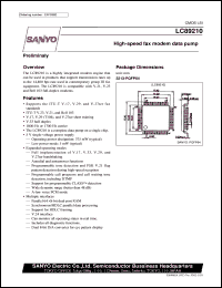 datasheet for LC89210 by SANYO Electric Co., Ltd.