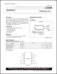 datasheet for LV3400M by SANYO Electric Co., Ltd.