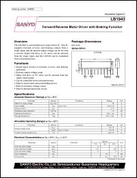 datasheet for LB1943 by SANYO Electric Co., Ltd.