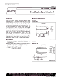 datasheet for LC7455A by SANYO Electric Co., Ltd.