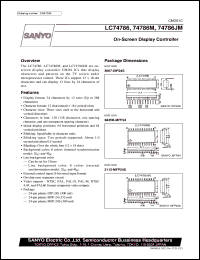 datasheet for LC74786M by SANYO Electric Co., Ltd.
