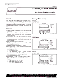 datasheet for LC74788 by SANYO Electric Co., Ltd.