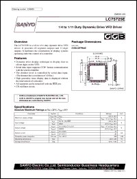 datasheet for LC75725E by SANYO Electric Co., Ltd.