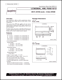 datasheet for LC36256AL-70 by SANYO Electric Co., Ltd.