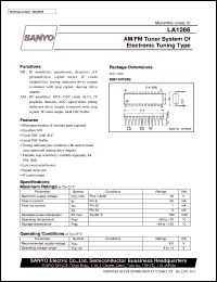 datasheet for LA1266 by SANYO Electric Co., Ltd.