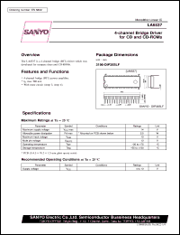 datasheet for LA6537 by SANYO Electric Co., Ltd.