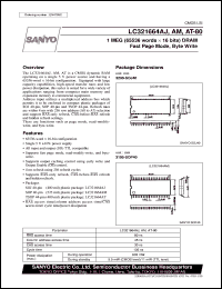 datasheet for LC321664AJ-80 by SANYO Electric Co., Ltd.