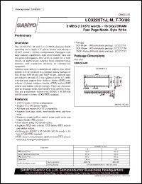 datasheet for LC322271T-70 by SANYO Electric Co., Ltd.