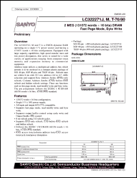 datasheet for LC322271M-70 by SANYO Electric Co., Ltd.