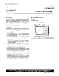 datasheet for LC74201JE by SANYO Electric Co., Ltd.