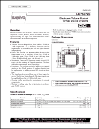 datasheet for LC75372E by SANYO Electric Co., Ltd.