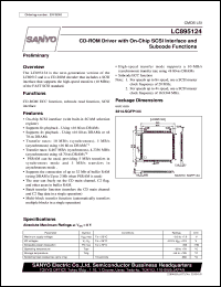 datasheet for LC895124 by SANYO Electric Co., Ltd.
