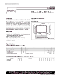 datasheet for LC89585 by SANYO Electric Co., Ltd.