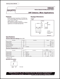 datasheet for 1SS345 by SANYO Electric Co., Ltd.