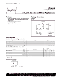 datasheet for 1SS365 by SANYO Electric Co., Ltd.