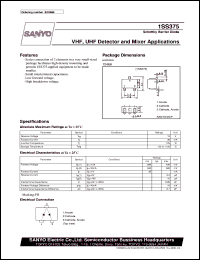 datasheet for 1SS375 by SANYO Electric Co., Ltd.