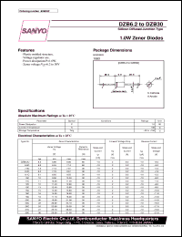 datasheet for DZB12C by SANYO Electric Co., Ltd.