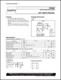 datasheet for FC805 by SANYO Electric Co., Ltd.