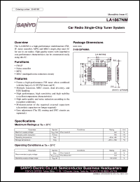 datasheet for LA1867NM by SANYO Electric Co., Ltd.