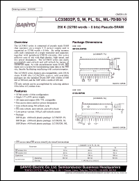 datasheet for LC33832P-70 by SANYO Electric Co., Ltd.