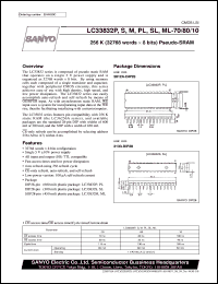 datasheet for LC33832P-80 by SANYO Electric Co., Ltd.