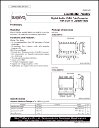 datasheet for LC78833M by SANYO Electric Co., Ltd.