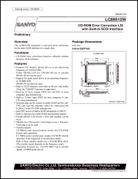 datasheet for LC89512W by SANYO Electric Co., Ltd.