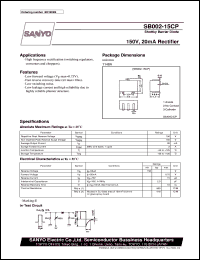 datasheet for SB002-15CP by SANYO Electric Co., Ltd.