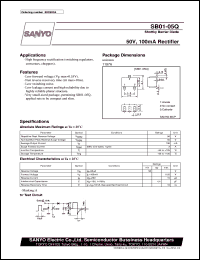 datasheet for SB01-05Q by SANYO Electric Co., Ltd.