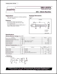 datasheet for SB01-05SPA by SANYO Electric Co., Ltd.