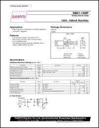 datasheet for SB01-15NP by SANYO Electric Co., Ltd.