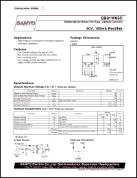 datasheet for SB01W05C by SANYO Electric Co., Ltd.