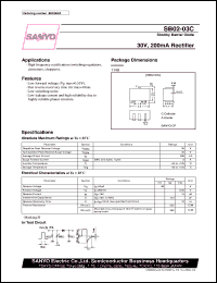 datasheet for SB02-03C by SANYO Electric Co., Ltd.